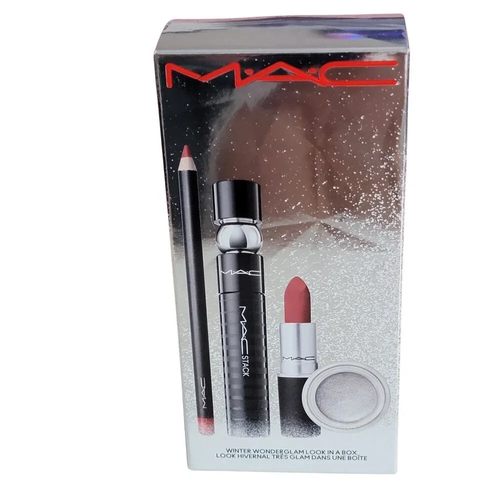 MAC Winter Wonderglam Holiday 4 Piece Set - Picture 1 of 8